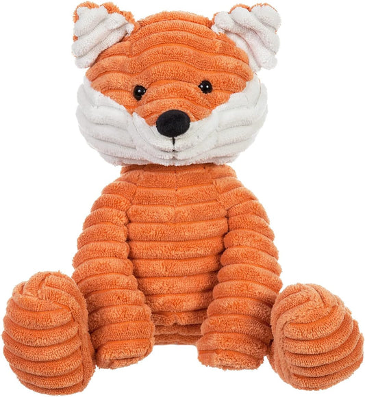 Apricot Lamb Toys Plush Corduroy Fox Stuffed Animal Soft Cuddly Perfect for Child (Corduroy Fox,8.5 Inches)