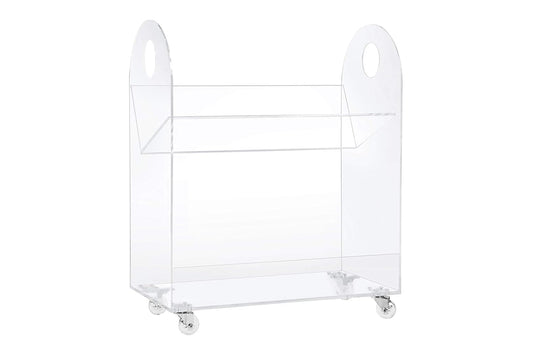 Babyletto Presto Portable Bookcase and Cart in Acrylic