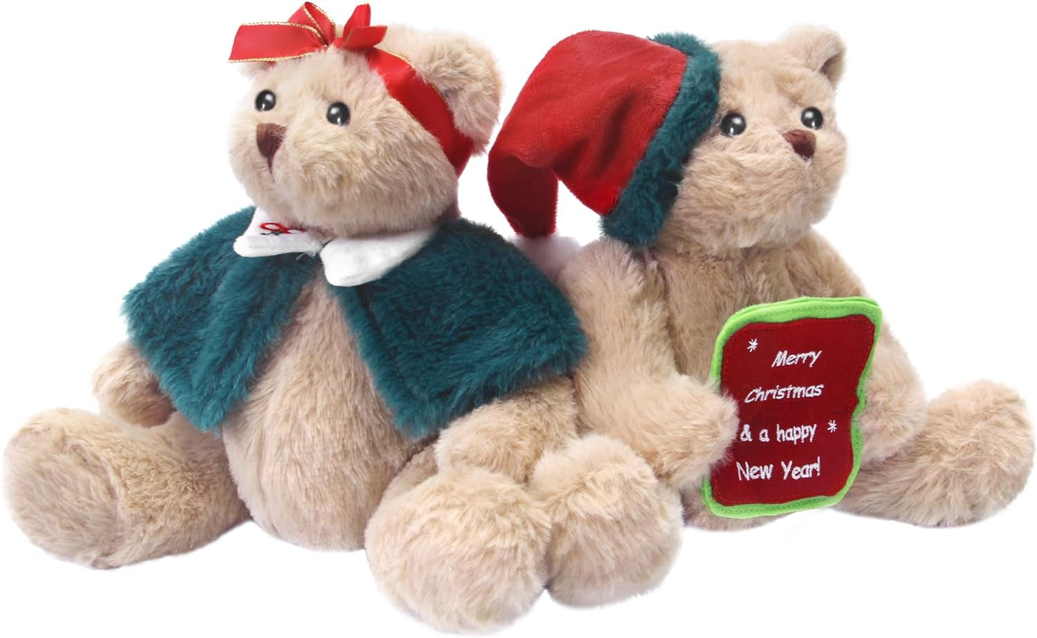 Teddy Bear Stuffed Animals, 10" Plush Stuffed Bear with Red Heart Pillow for Her/Him/Girlfriend/Boyfriend/Babies/Kids/Mom, Unique Gifts for Valentine'S Day/Anniversary/Birthday (Tan)