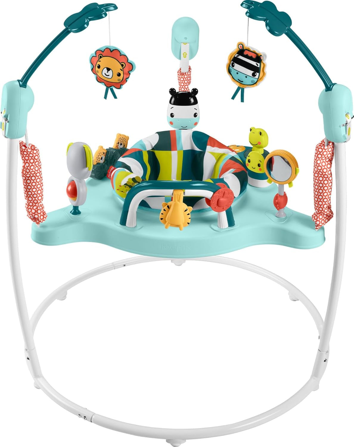 Fisher-Price Baby Bouncer Colorful Corners Jumperoo Activity Center with Music Lights Sounds & Developmental Toys