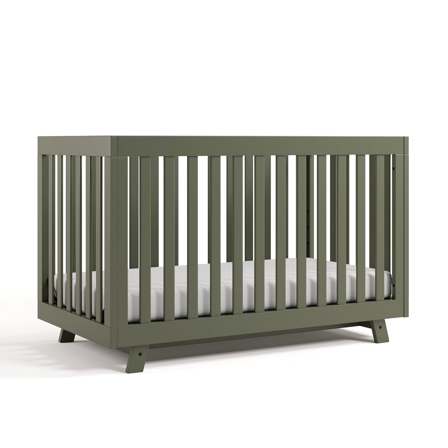 Storkcraft Beckett Convertible Crib (Black) – Converts from Baby Crib to Toddler Bed and Daybed, Fits Standard Full-Size Crib Mattress, Adjustable Mattress Support Base