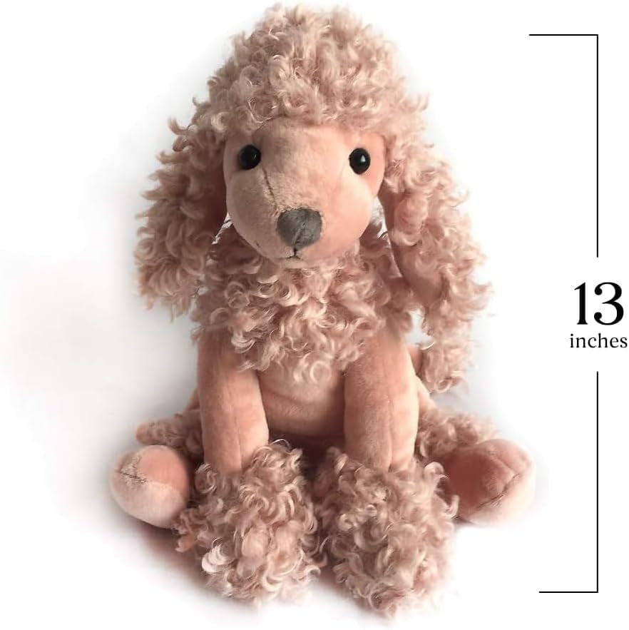 Mon Ami Designer Plush Poodle Dog Stuffed Animal– 13”, Fun Adorable Soft and Cuddly Stuffed Toy Gifts for Little Boys/Girls & Kids of All Ages