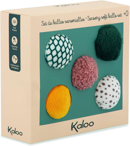 Kaloo - Stimuli - Set of 5 Sensory Balls - Early-Learning Toy - 0 Months + - K971605