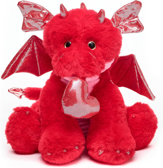 Bearington Lazarus the Love Dragon Valentine'S Day Plush, 11 Inch Dragon Valentine'S Stuffy, Ideal for Valentine'S Gift for Kids