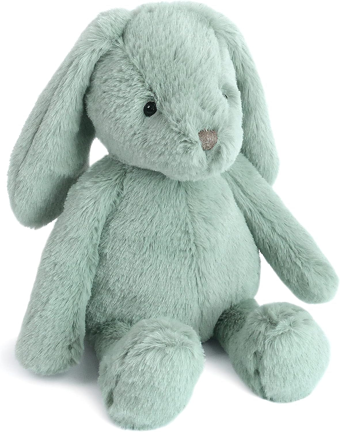 MON AMI Clover the Bunny Stuffed Animal – 11” Sage Green, Soft & Cuddly, Huggable Rabbit Plush Toy, Nursery Décor, Easter for Kids of All Ages