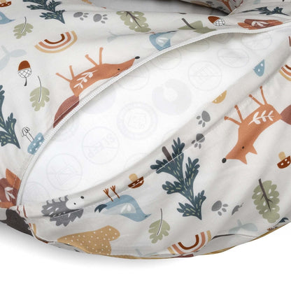 Boppy Nursing Pillow Original Support, Spice Woodland, Ergonomic Nursing Essentials for Bottle and Breastfeeding, Firm Fiber Fill, with Removable Nursing Pillow Cover, Machine Washable