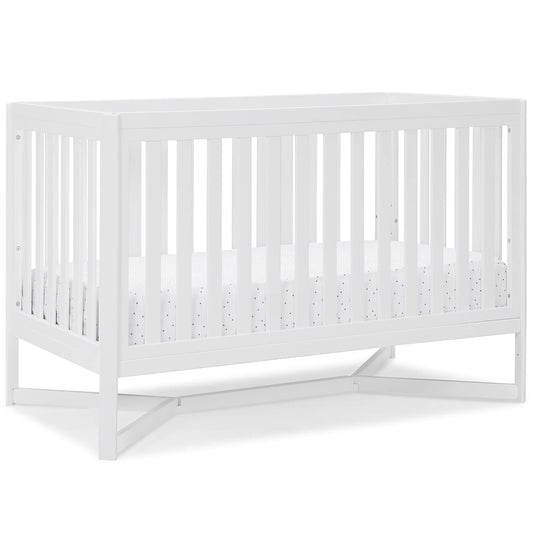 Delta Children Tribeca 4-In-1 Baby Convertible Crib, Bianca White