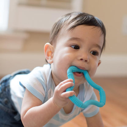 Dr. Brown'S Natural Flow Anti-Colic Options+ Special Edition Blue Baby Bottle Gift Set with Soft Sippy Spout Transition Cup, Flexees Teether, Bottle Cleaning Brush and Travel Caps