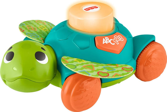 Fisher-Price Baby Toy Linkimals Sit-To-Crawl Sea Turtle for Ages 9+ Months, Compatible Only with Linkimals Items