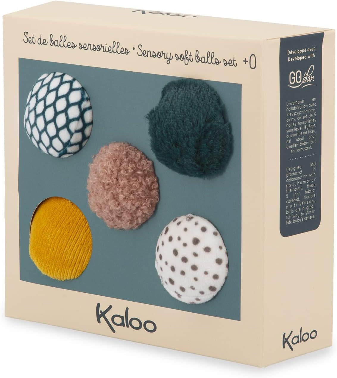 Kaloo - Stimuli - Set of 5 Sensory Balls - Early-Learning Toy - 0 Months + - K971605