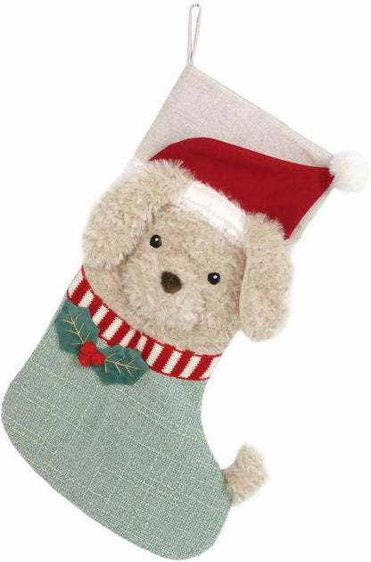 MON AMI Frenchie Clause Christmas Stocking 18.5", Christmas Socks Gift Bag,Christmas Décor, Xmas Socks,Holiday Christmas Decorations Gifts for Family.