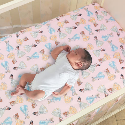 Disney Princesses Fitted Crib Sheet