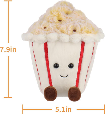 Apricot Lamb Popcorn Plush Stuffed Animals for Kids, Soft Cute Plush Toys for Baby Girl and Boy, Fluffy Popcorn 7.9 Inches