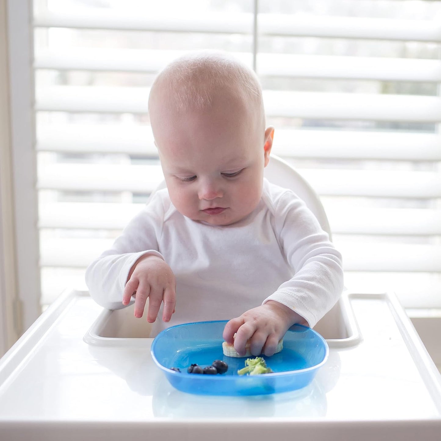 Dr. Brown'S Stackable Plates for Toddlers and Babies, BPA Free, 4-Pack, 4M+