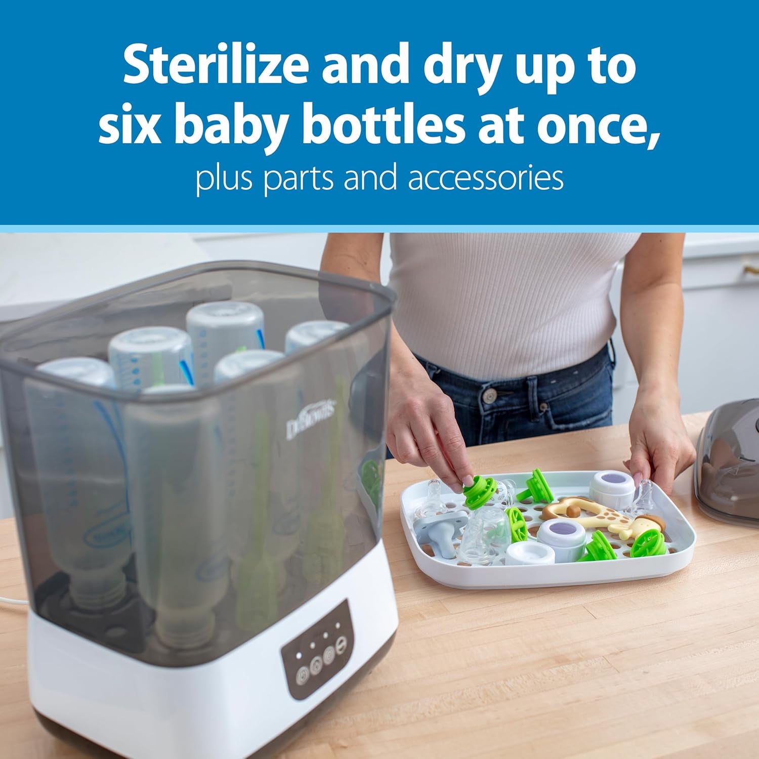 Dr. Brown'S All-In-One Sterilizer and Dryer for Baby Bottles, Parts & Other Newborn Essentials