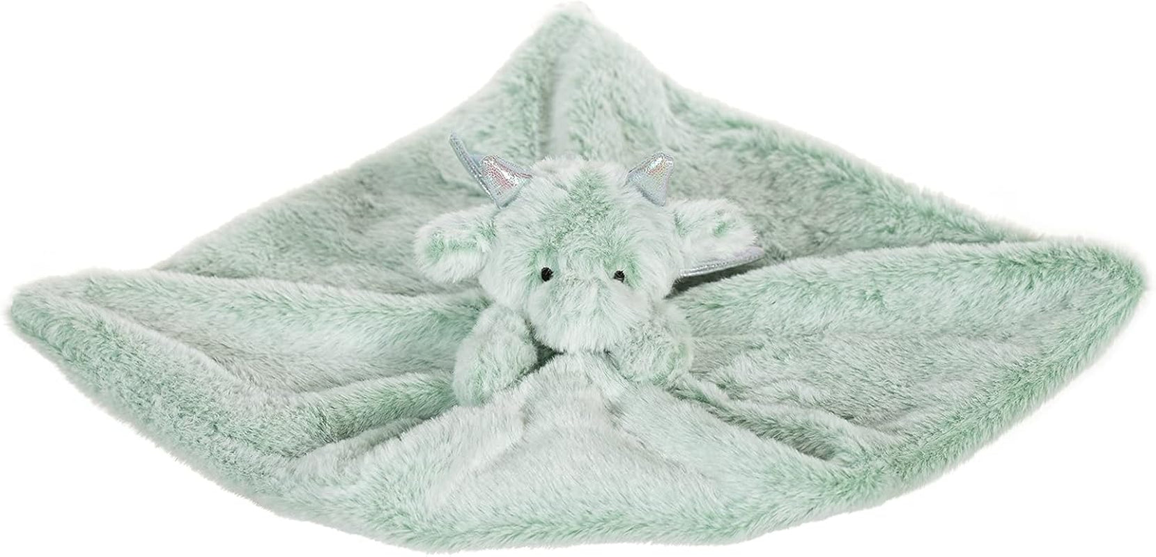 Apricot Lamb Luxury Snuggle Plush Cute Dragon Dinosaur Infant Stuffed Animals Security Blanket Nursery Character Blanket (Green Dragon, 13 Inches)