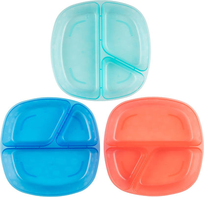 Dr. Brown'S Stackable Plates for Toddlers and Babies, BPA Free, 4-Pack, 4M+