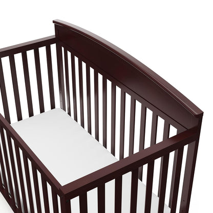 Graco Benton 5-In-1 Convertible Crib (Espresso) – GREENGUARD Gold Certified, Converts from Baby Crib to Toddler Bed, Daybed and Full-Size Bed, Fits Standard Full-Size Crib Mattress