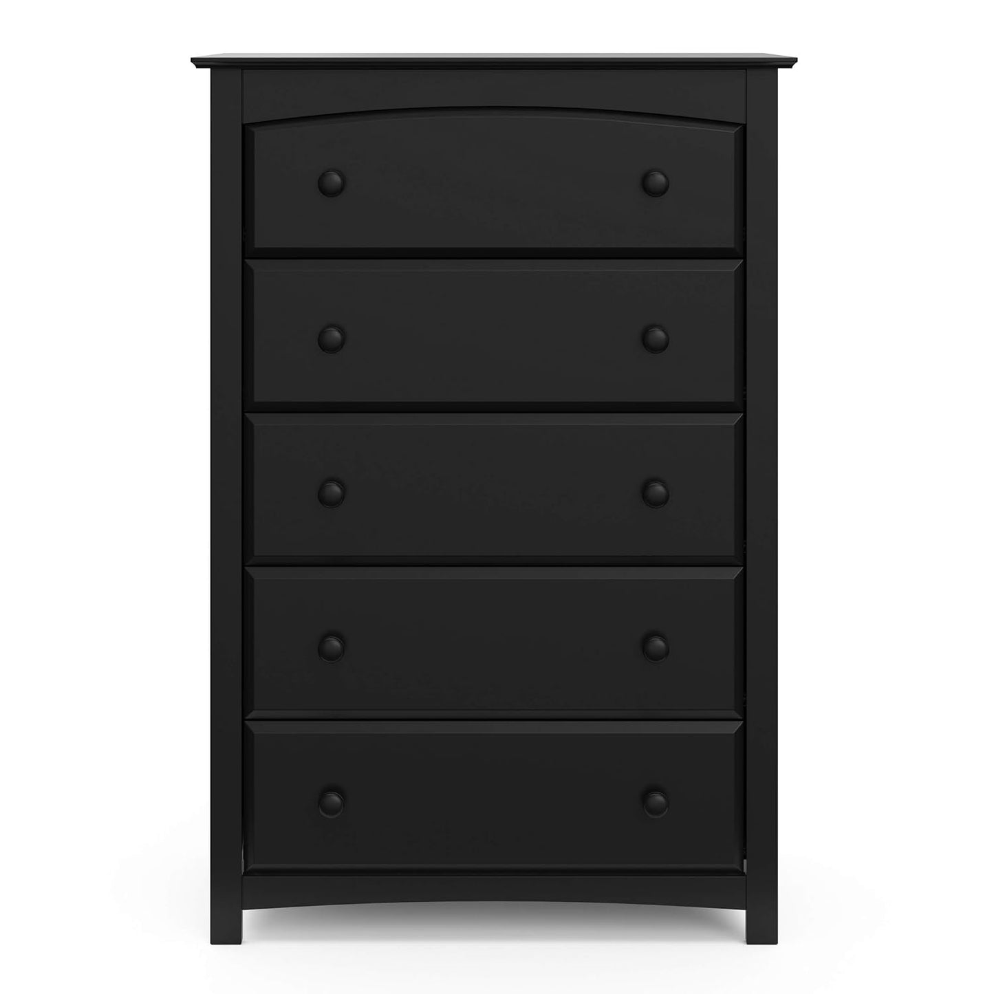 Storkcraft Kenton 5 Drawer Dresser (Black) – Dresser for Kids Bedroom, Nursery Dresser Organizer, Chest of Drawers for Bedroom with 5 Drawers, Universal Design for Children’S Bedroom