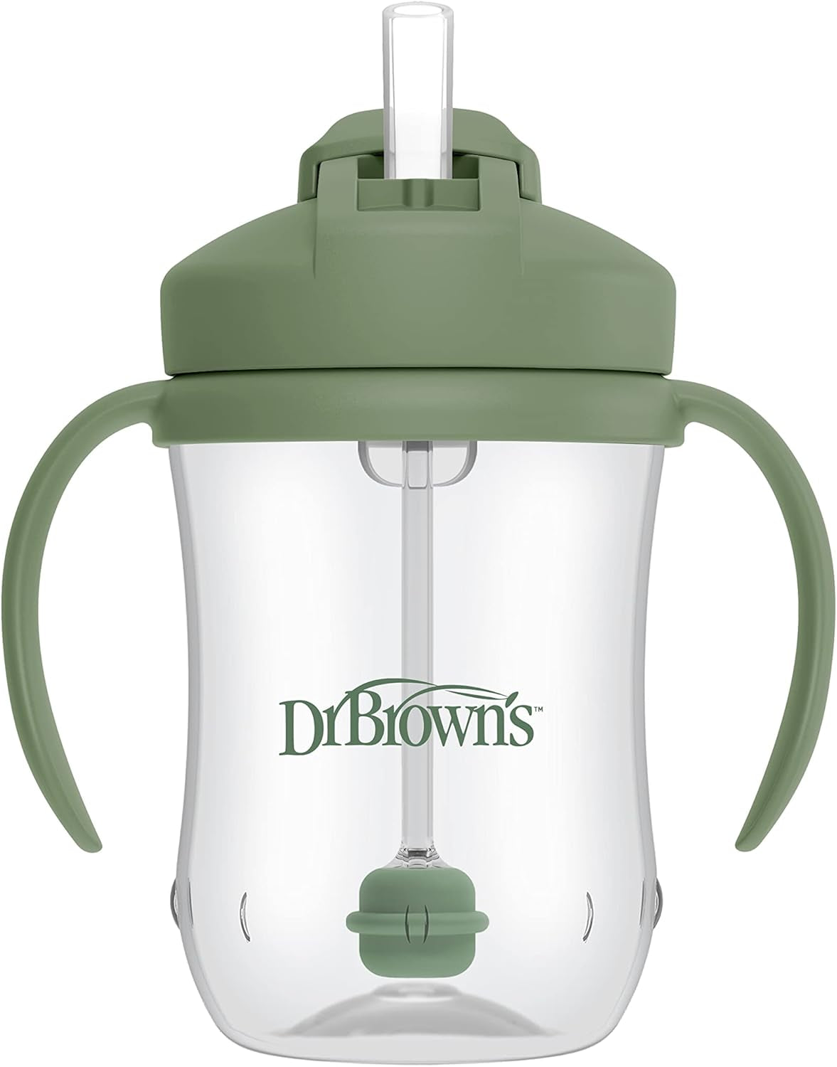 Dr. Brown'S Milestones Baby'S First Straw Cup, Training Cup with Weighted Straw, 9Oz/270Ml, Dark Blue, BPA Free, 6M+