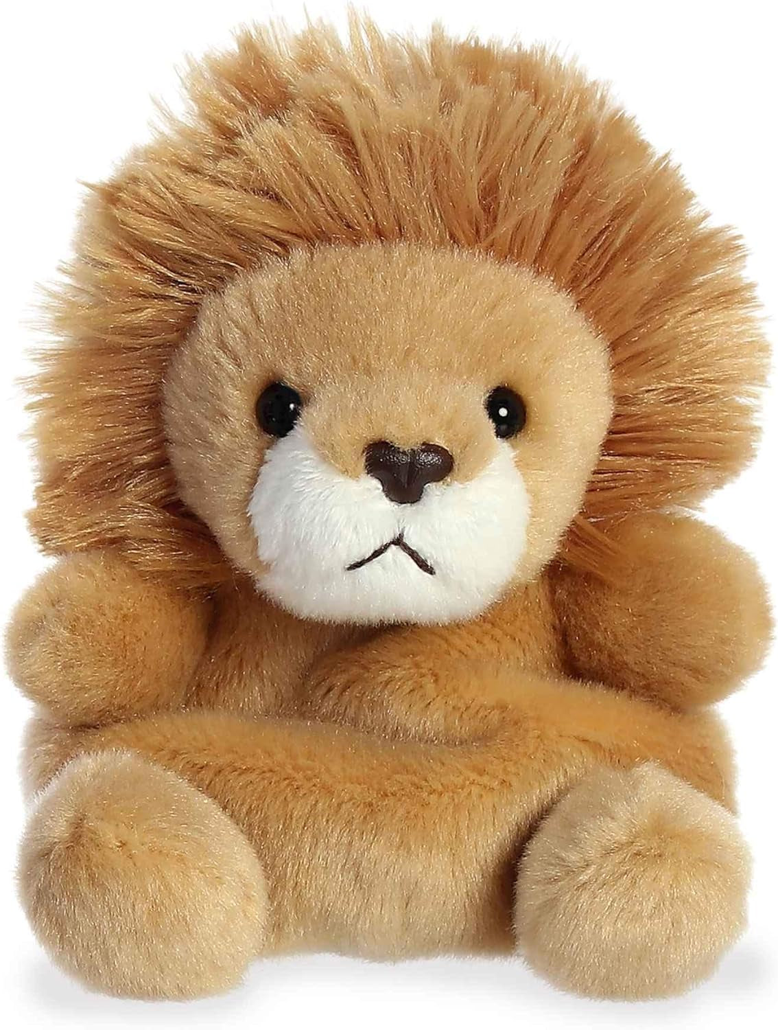 Aurora® Adorable Palm Pals™ Leno Lion™ Stuffed Animal - Pocket-Sized Play - Collectable Fun - Brown 5 Inches