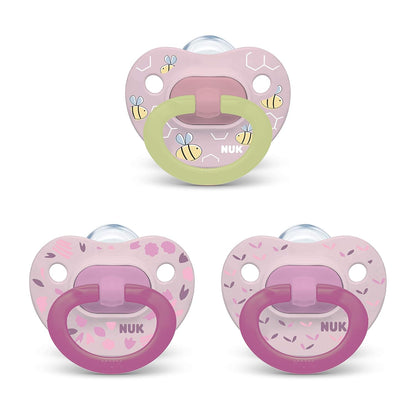 NUK Comfy Orthodontic Pacifiers, Timeless Collection, 0-6 Months, 5 Count