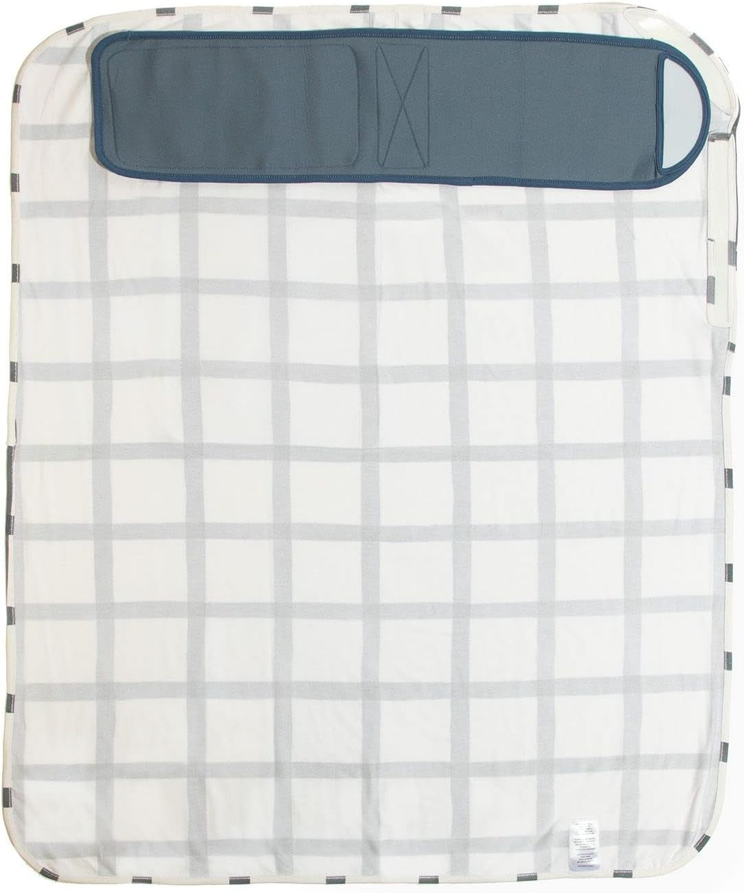 Freshly Picked Swaddle Blanket, One-Size-Fits-All, Indigo Windowpane