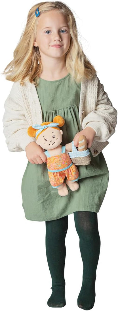 Manhattan Toy Wee Baby Stella Peach Al Fresco 12" Soft Baby Doll Set for Toddlers 12 Months and Up