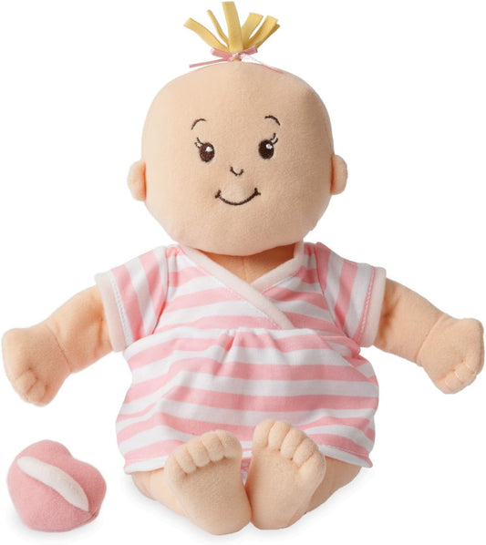 Manhattan Toy Baby Stella Soft First Baby Doll for Ages 1 Year and Up, 15", Peach