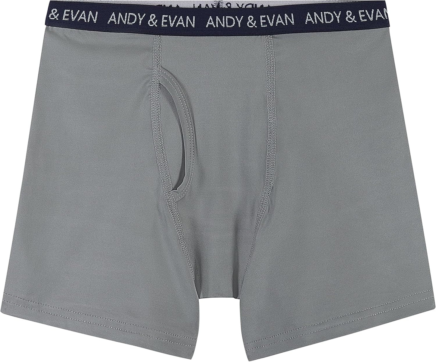 Andy & Evan Boys Modal Boxer Briefs, Pack of 5, Super Soft Boxers for Boys, in Solid & Fun Prints