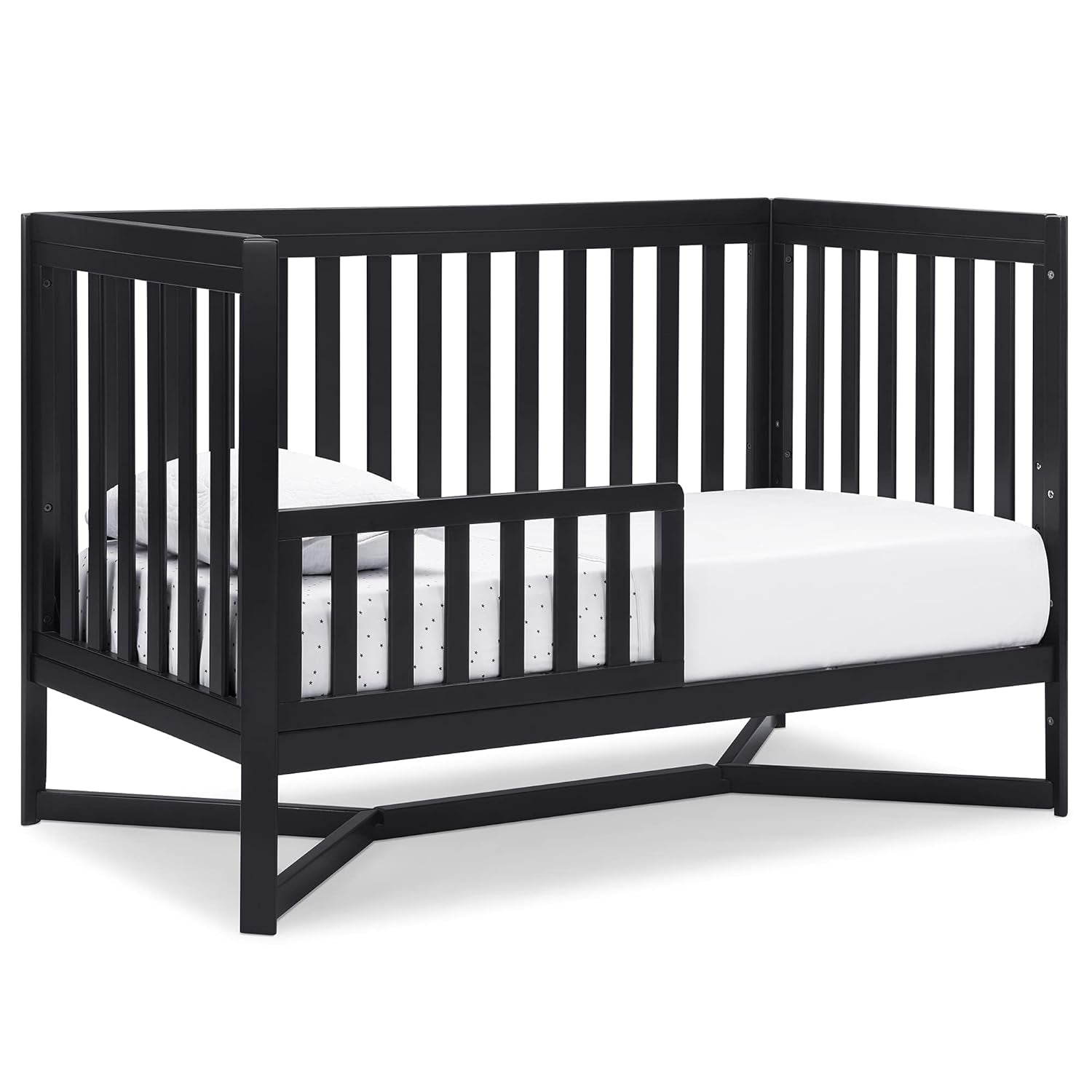 Delta Children Tribeca 4-In-1 Baby Convertible Crib, Midnight Grey