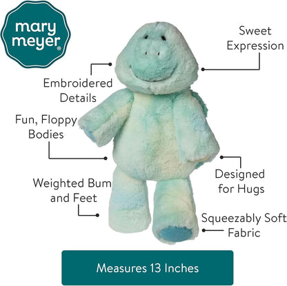 Mary Meyer Marshmallow Zoo Stuffed Animal Soft Toy, 13-Inches, Jazzy Turtle