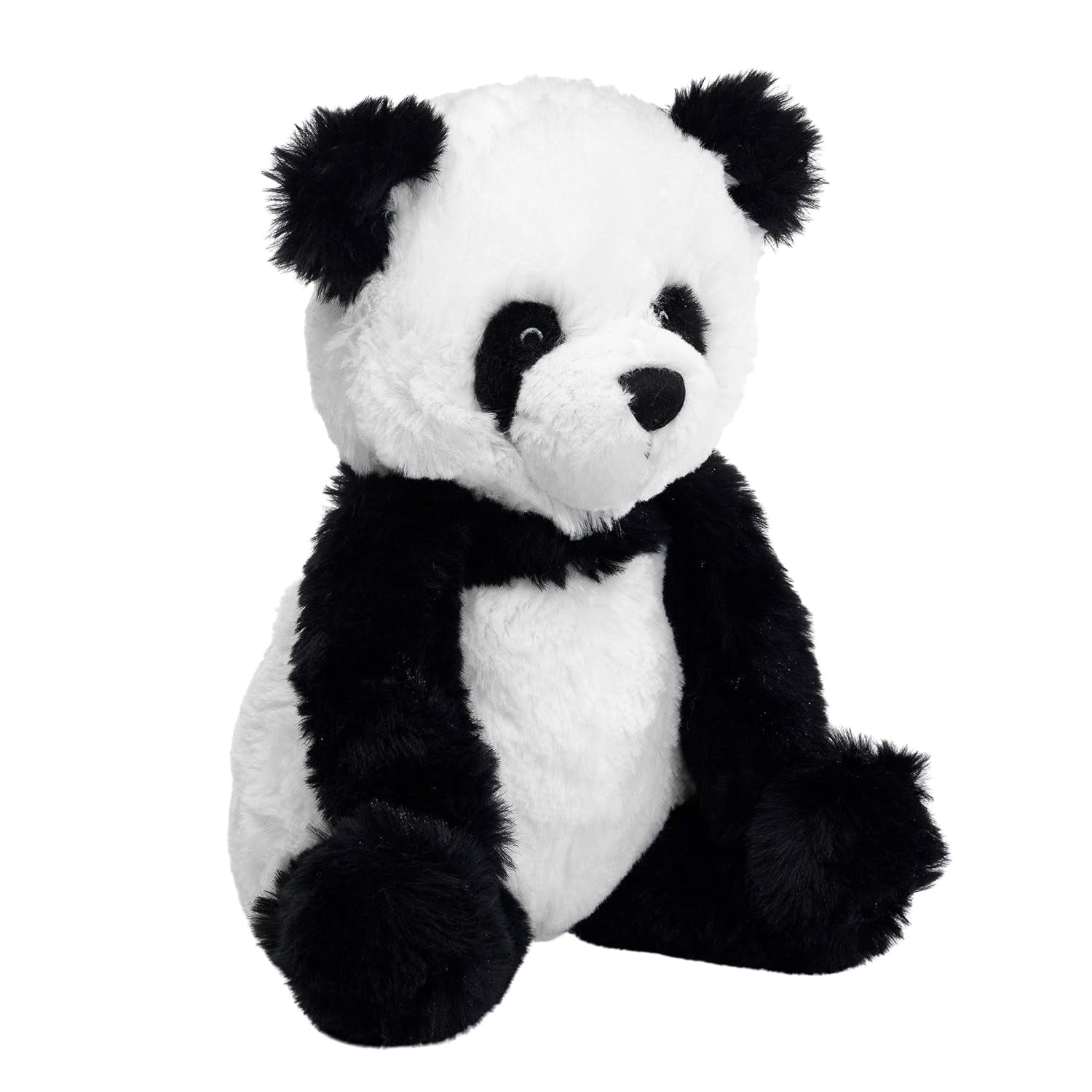 Lambs & Ivy Wild Life Black/White Plush Panda Bear Stuffed Animal Toy - Lucky