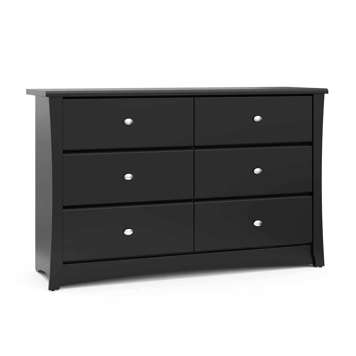 Storkcraft Crescent 3 Drawer Combo Dresser (Espresso) – Baby and Kids Bedroom Organizer, Nursery Chest, Storage Dresser with Drawers, Universal Design