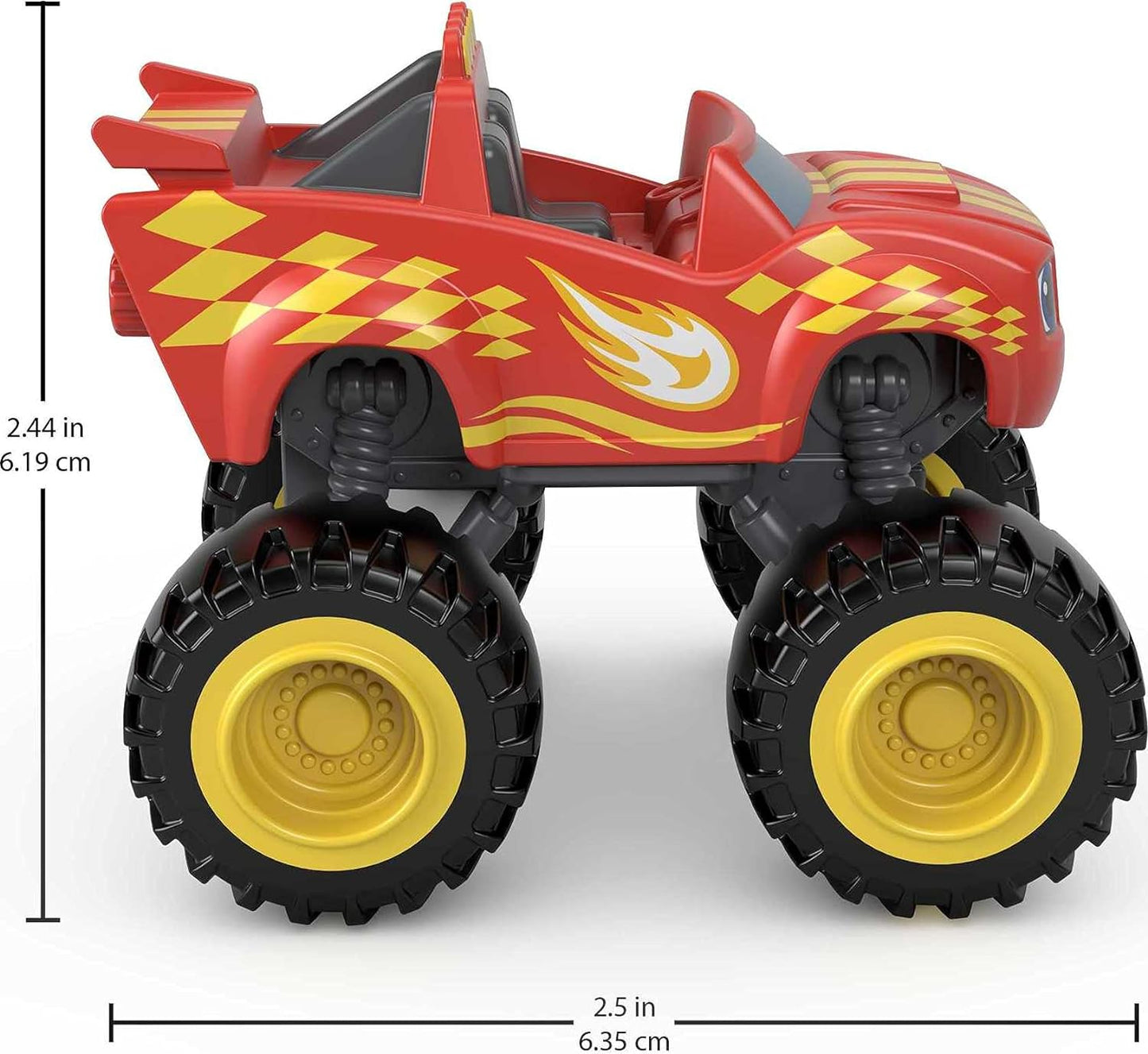 Fisher-Price Blaze and the Monster Machines Diecast Toys, Racers 4 Pack of Push-Along Metal Vehicles for Pretend Play Preschool Kids Ages 3+ Years (Amazon Exclusive)