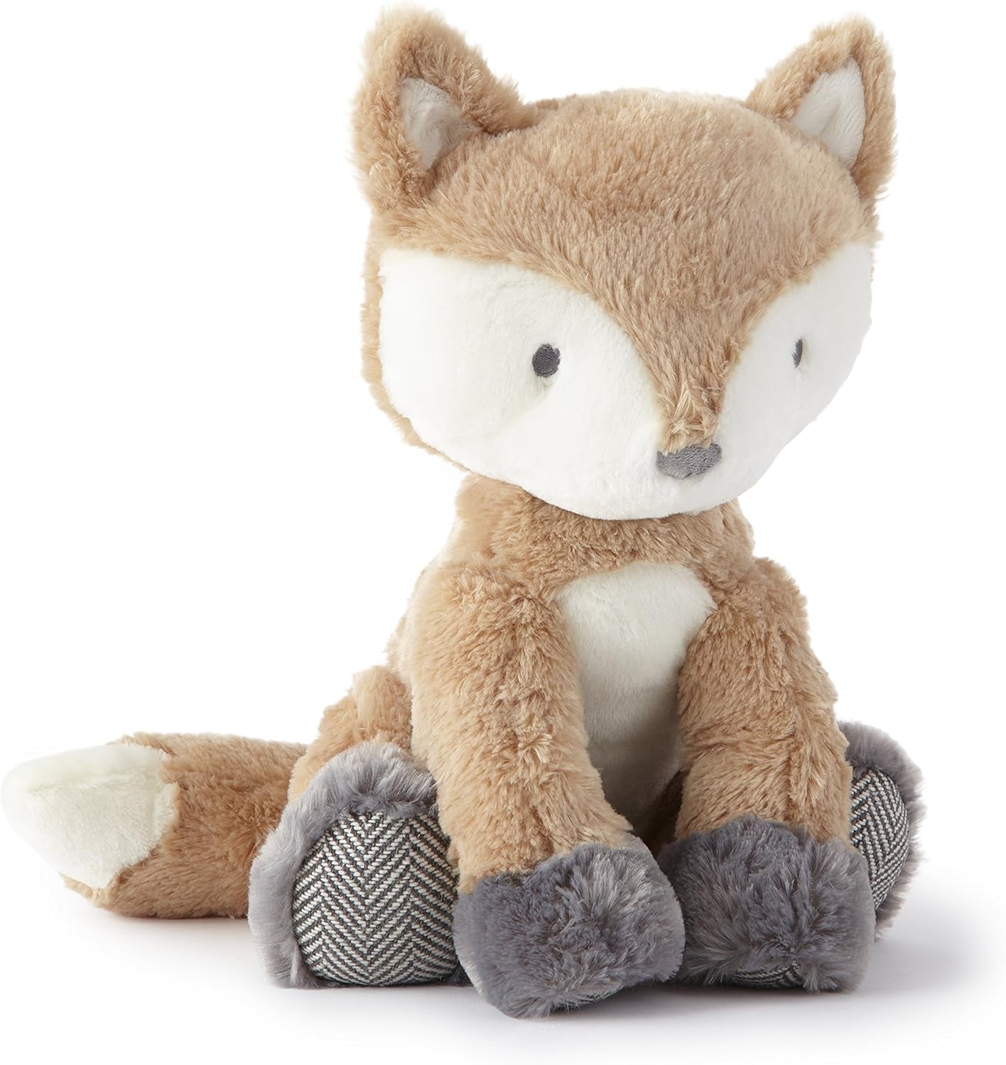 Levtex Baby - Bailey Stuffed Toy - Fox - Grey, White, Brown, Cream - Nursery Accessories - Size: 5 X 20 In.