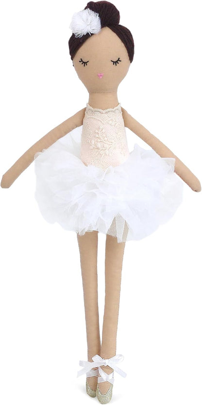 MON AMI Katrina the Ballerina Stuffed Doll - 15”, Plush Ballerina Doll for Girls, Use as Toy or Room Decor for Kids of All Ages, Great Gift for Christmas