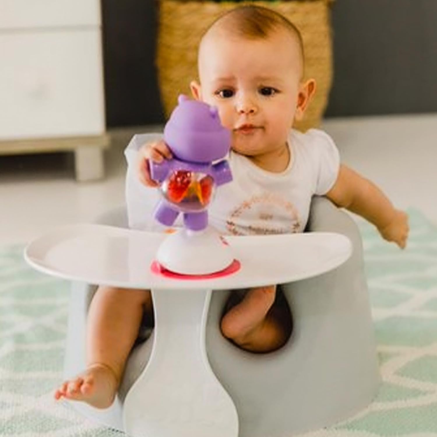 Bumbo Baby Infant Soft Foam Floor Seat with Tray