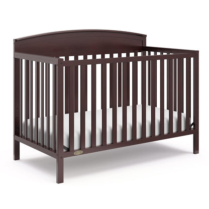 Graco Benton 5-In-1 Convertible Crib with Drawer (Pebble Gray) -Converts from Baby Crib to Toddler Bed, Daybed and Full-Size Bed,Fits Standard Full-Size Crib Mattress, Adjustable Mattress Support Base