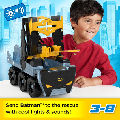 Fisher-Price Imaginext DC Super Friends Batman Toy Transforming Bat-Tank with Lights Sounds & Figure for Pretend Play Kids Ages 3+ Years