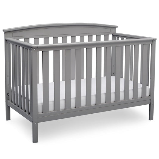 Delta Children Gateway 4-In-1 Convertible Crib - Greenguard Gold Certified, Grey