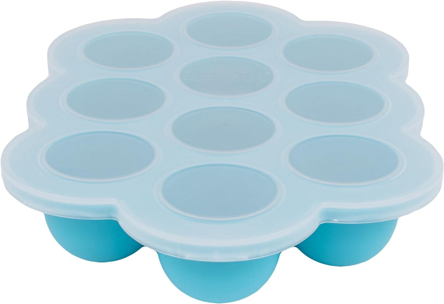 Weesprout Silicone Freezer Tray with Clip on Lid Perfect Food Storage Container for Homemade Baby Food, Vegetable, Fruit Purees, and Breast Milk (Bright Yellow, Ten 1.5 Ounce Sections)