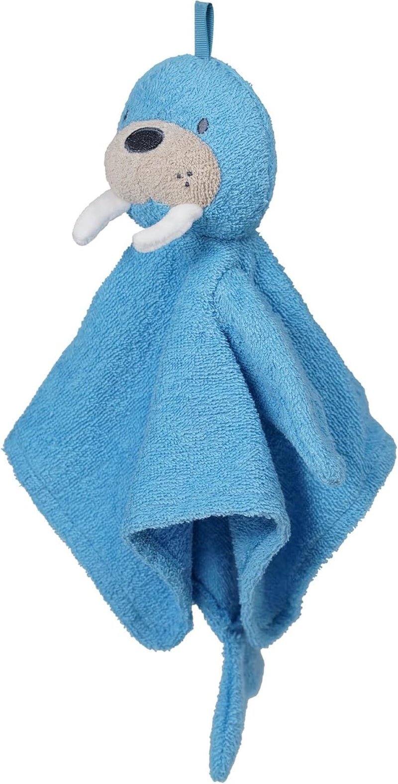 Manhattan Toy Walter Walrus Scrub-A-Dubbie Bathtime Puppet Washcloth for Infants, Toddlers and Kids