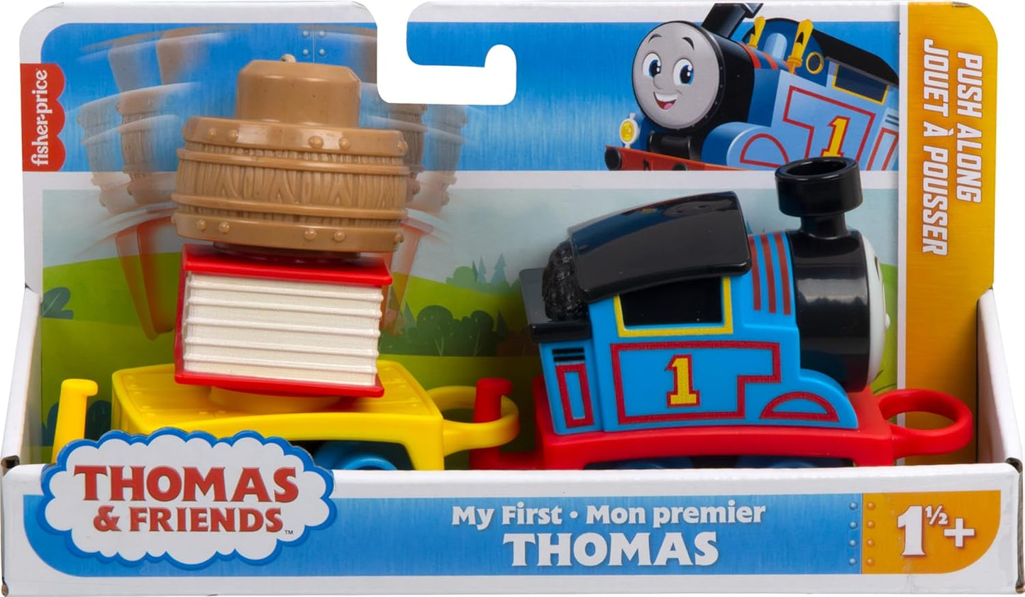 Thomas & Friends Toddler Toy My First Thomas Push-Along Train with Stacking Cargo for Kids Ages 18+ Months