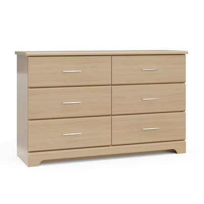 Storkcraft Brookside 6 Drawer Double Dresser (Espresso) – GREENGUARD Gold Certified, Dresser for Nursery, 6 Drawer Dresser, Kids Dresser, Nursery Dresser Drawer Organizer, Chest of Drawers