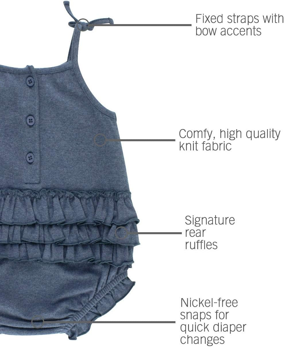 Rufflebutts® Baby/Toddler Girls Ruffle Knit Bubble Romper