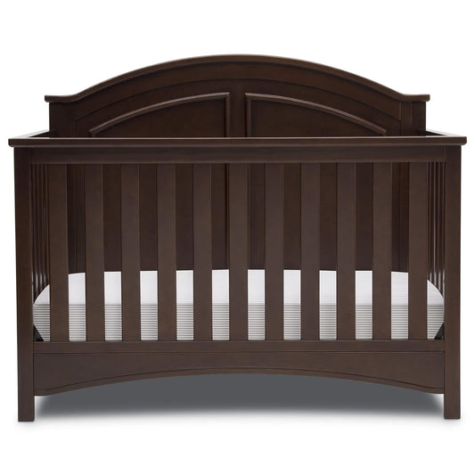 Delta Children Perry 6-In-1 Convertible Crib - Greenguard Gold Certified, Walnut Espresso