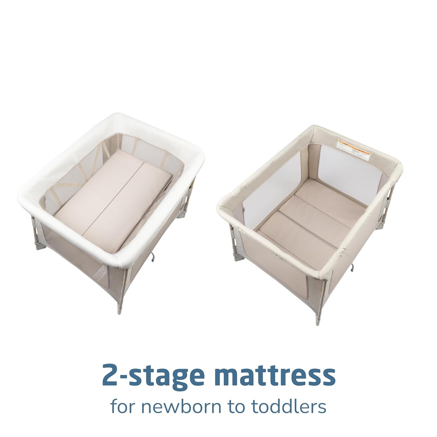 Maxi-Cosi Swift Play Yard with Mat, Bassinet & Kori 2-In-1 Rocker - Portable Baby Playpen with Ecocare Fabric