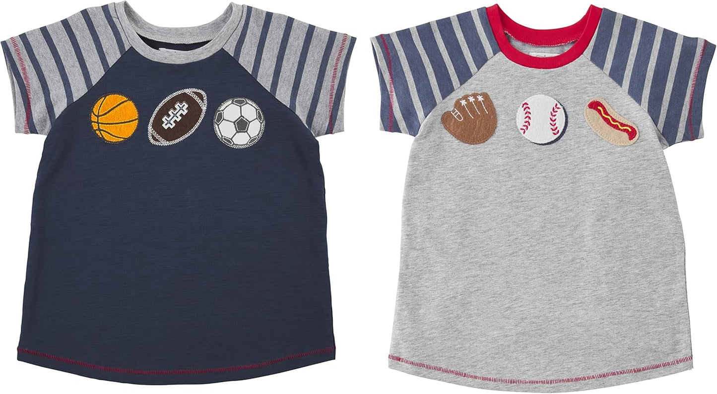 Mud Pie Baby Boys Sport Appliqué Tee