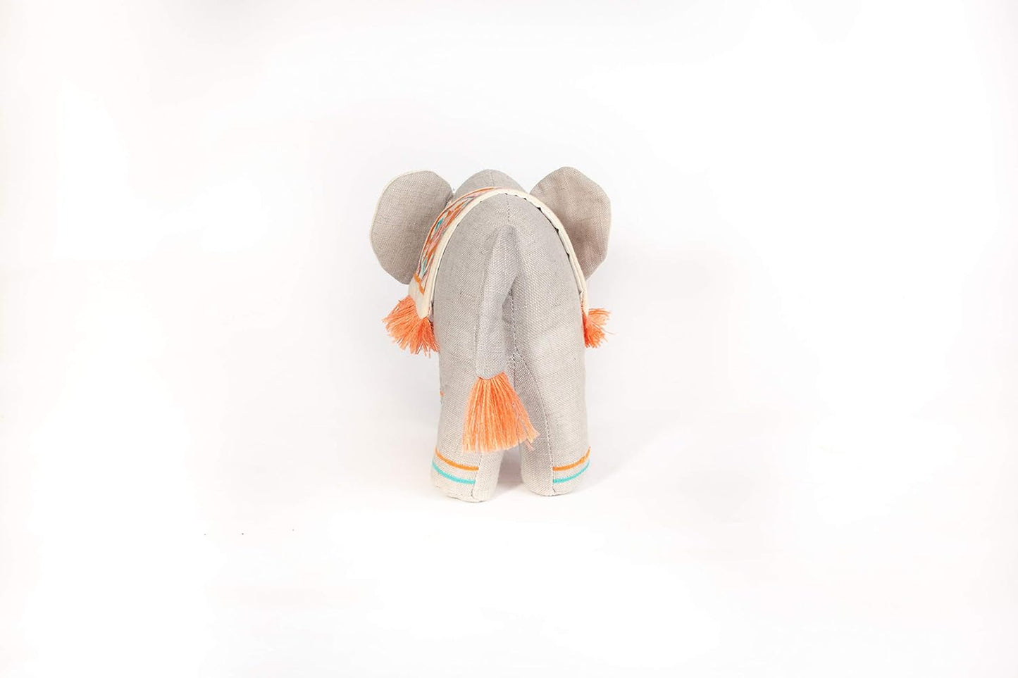 Mon Ami Plush Indian Stuffed Elephant – 11”, Draped with an Ornate Tribal Blanket, Plush Toy for Nursery/Home Décor, Fun Stuffed Toy for Boys & Girls